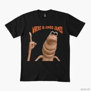 Marcus The Worm Meme Nerede Jimbo James T-shirt Erkekler Kadınlar Için % 100% Pamuk T Shirt K