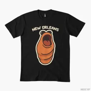Marcus the Worm New Orleans Erkek Kadın Tişörtü %100 Pamuklu Tişörtler Kısa Kollu Üstler 1217