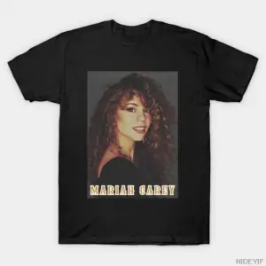 Mariah Carey T-shirt Erkekler Kadınlar Için % 100% Pamuklu Tişörtler Kısa Kollu Üstler 0107-2