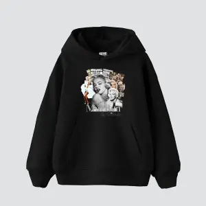 Marilyn Monroe Baskılı Oversize Unisex Beyaz