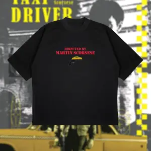 Martin Scorsese Baskılı Oversize Unisex Pamuklu Nefes Alan Kalın Kumaşlı