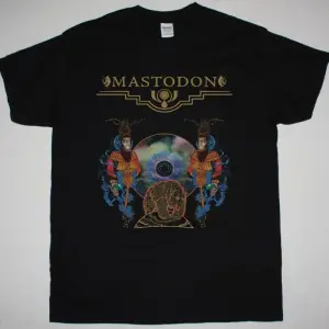 MASTODON COSMIC LEOPARD NEW BLACK T-SHIRT ÖN BASKILI