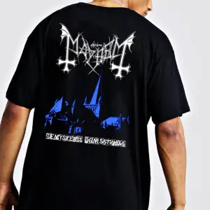 Mayhem De Mystriis Dom Sathanas Oversize Unisex Tişört