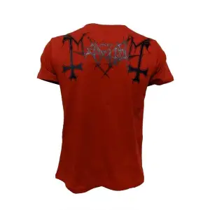 Mayhem Death Crush Red Metal Band Baskılı Penye Tişört