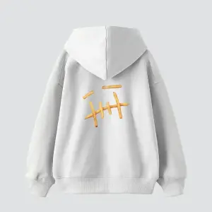 Mc. Cactus Jack Baskılı Oversize Unisex Premium Beyaz