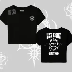 Meditasyon Yapan Kedi Baskılı Babby Tee Tshirt