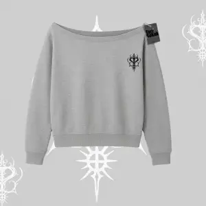Meditasyon Yapan Kedi Baskılı Kayık Yaka Sweatshirt