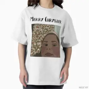 Merry Chrysler Tatil Tişörtü Erkekler Kadınlar İçin %100 Pamuklu Tişörtler Kısa Kollu Üstler