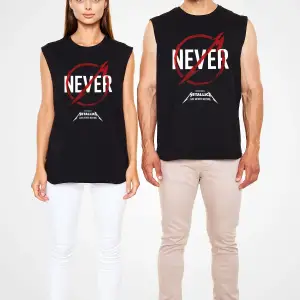 Metallica Never Siyah Kolsuz Tişört T-shirt