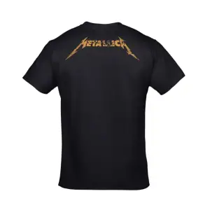 Metallica Rock Ön Arka Baskılı Unisex Siyah
