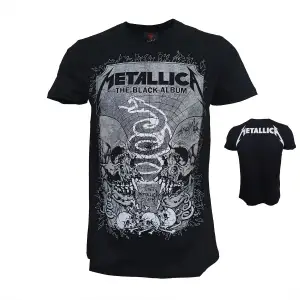 Metallica the Black Album Metal Band Baskılı Penye Tişört