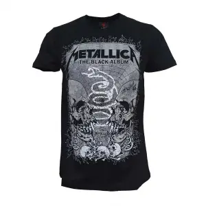 Metallica the Black Album Metal Band Baskılı Penye Tişört