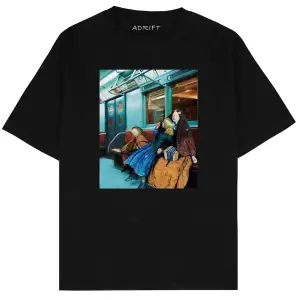 Metro Beyaz Oversize Unisex T-shirt