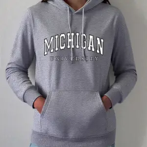 Miahigan Üniversitesi Baskılar Hoodie Kadın Kış Polar Sıcak Kazak Temelleri Cep Kazak Rahat R