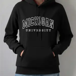 Miahigan Üniversitesi Baskılar Hoodie Kadın Kış Polar Sıcak Kazak Temelleri Cep Kazak Rahat R
