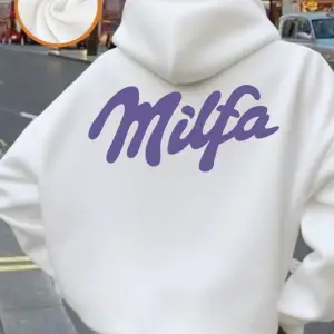 Milfa Mor Sanat Mektup Baskılar Hoodie Kadın Rahat Gevşek Kazak Rahat Yumuşak Kazak Kış Polar