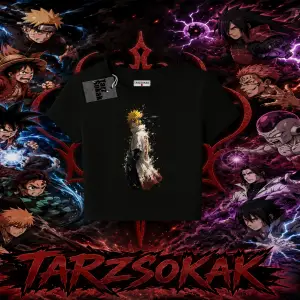 Minato Namikaze Naruto Anime Karakteri Kadın Baby Tee Beyaz