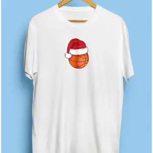 Minimalist Basketbol Topu Oyuncu Basketbolcu Yılbaşı Yenilik Yeni Sene Tasarım Baskılı Unisex Tişört