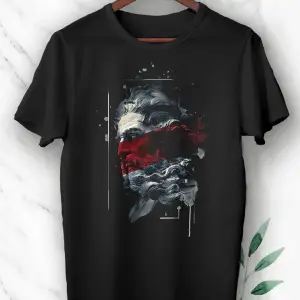 Mitoloji Zeus Heykel Baskılı Siyah Unısex Tişört