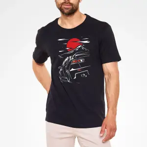 Mitsubishi Siyah Unisex Tişört T-shirt