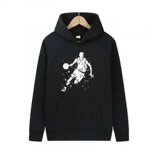 Moda Erkekler Harajuku Baskı Grafik Kapüşonlular Unisex Sonbahar Kış Rahat Kazak Basketbol Ti