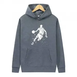 Moda Erkekler Harajuku Baskı Grafik Kapüşonlular Unisex Sonbahar Kış Rahat Kazak Basketbol Ti