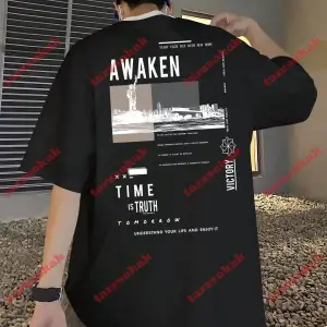 Model 3179 Erkek Yazlık Yuvarlak Yaka Kısa Kollu Günlük Tişört, Yaz