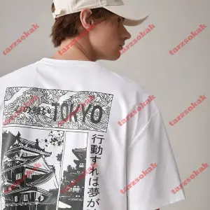 Model 3189 Erkek Yazlık Yuvarlak Yaka Kısa Kollu Günlük Tişört, Yaz