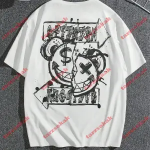 Model 3207 Erkek Yazlık Yuvarlak Yaka Kısa Kollu Günlük Tişört, Yaz