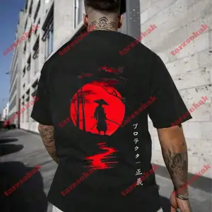 Model 3214 Erkek Yazlık Yuvarlak Yaka Kısa Kollu Günlük Tişört, Yaz