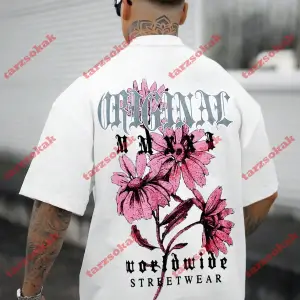 Model 3219 Erkek Yazlık Yuvarlak Yaka Kısa Kollu Günlük Tişört, Yaz