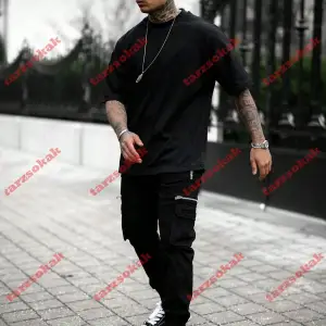 Model 3219 Erkek Yazlık Yuvarlak Yaka Kısa Kollu Günlük Tişört, Yaz