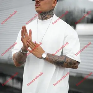 Model 3219 Erkek Yazlık Yuvarlak Yaka Kısa Kollu Günlük Tişört, Yaz