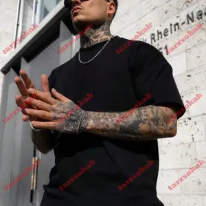 Model 3221 Erkek Yazlık Yuvarlak Yaka Kısa Kollu Günlük Tişört, Yaz