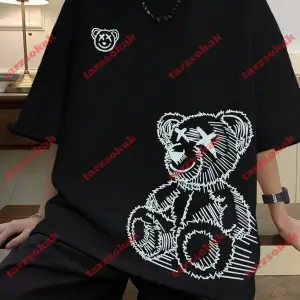 Model 3257 Erkek Yazlık Yuvarlak Yaka Kısa Kollu Günlük Tişört, Yaz