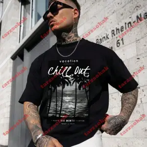 Model 3262 Erkek Yazlık Yuvarlak Yaka Kısa Kollu Günlük Tişört, Yaz