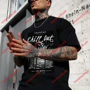 Model 3262 Erkek Yazlık Yuvarlak Yaka Kısa Kollu Günlük Tişört, Yaz