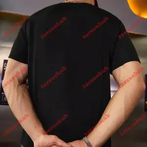 Model 3278 Erkek Yazlık Yuvarlak Yaka Kısa Kollu Günlük Tişört, Yaz