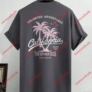 Model 3283 Erkek Yazlık Yuvarlak Yaka Kısa Kollu Günlük Tişört, Yaz