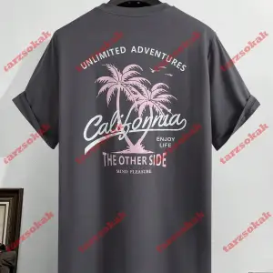 Model 3283 Erkek Yazlık Yuvarlak Yaka Kısa Kollu Günlük Tişört, Yaz