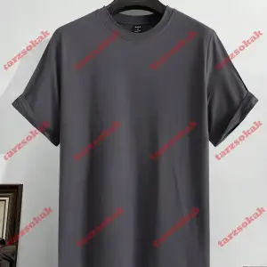 Model 3283 Erkek Yazlık Yuvarlak Yaka Kısa Kollu Günlük Tişört, Yaz