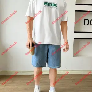 Model 3285 Erkek Yazlık Yuvarlak Yaka Kısa Kollu Günlük Tişört, Yaz