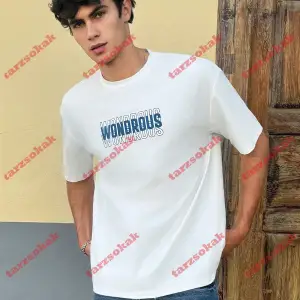 Model 3285 Erkek Yazlık Yuvarlak Yaka Kısa Kollu Günlük Tişört, Yaz