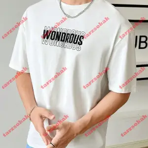 Model 3285 Erkek Yazlık Yuvarlak Yaka Kısa Kollu Günlük Tişört, Yaz