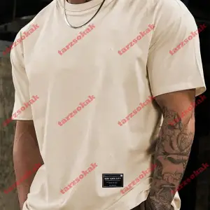 Model 3286 Erkek Yazlık Yuvarlak Yaka Kısa Kollu Günlük Tişört, Yaz