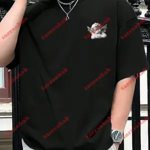 Model 3289 Erkek Yazlık Yuvarlak Yaka Kısa Kollu Günlük Tişört, Yaz