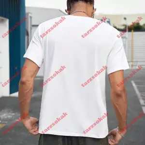 Model 3291 Erkek Yazlık Yuvarlak Yaka Kısa Kollu Günlük Tişört, Yaz