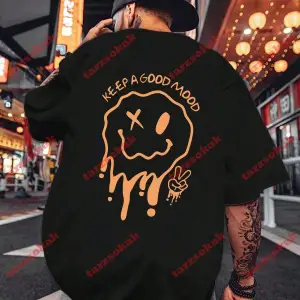 Model 3300 Erkek Yazlık Yuvarlak Yaka Kısa Kollu Günlük Tişört, Yaz