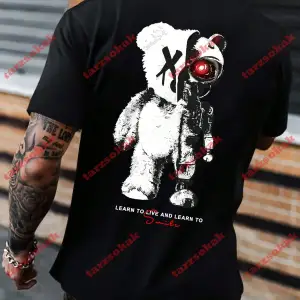 Model 3317 Erkek Yazlık Yuvarlak Yaka Kısa Kollu Günlük Tişört, Yaz