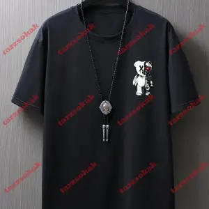 Model 3317 Erkek Yazlık Yuvarlak Yaka Kısa Kollu Günlük Tişört, Yaz